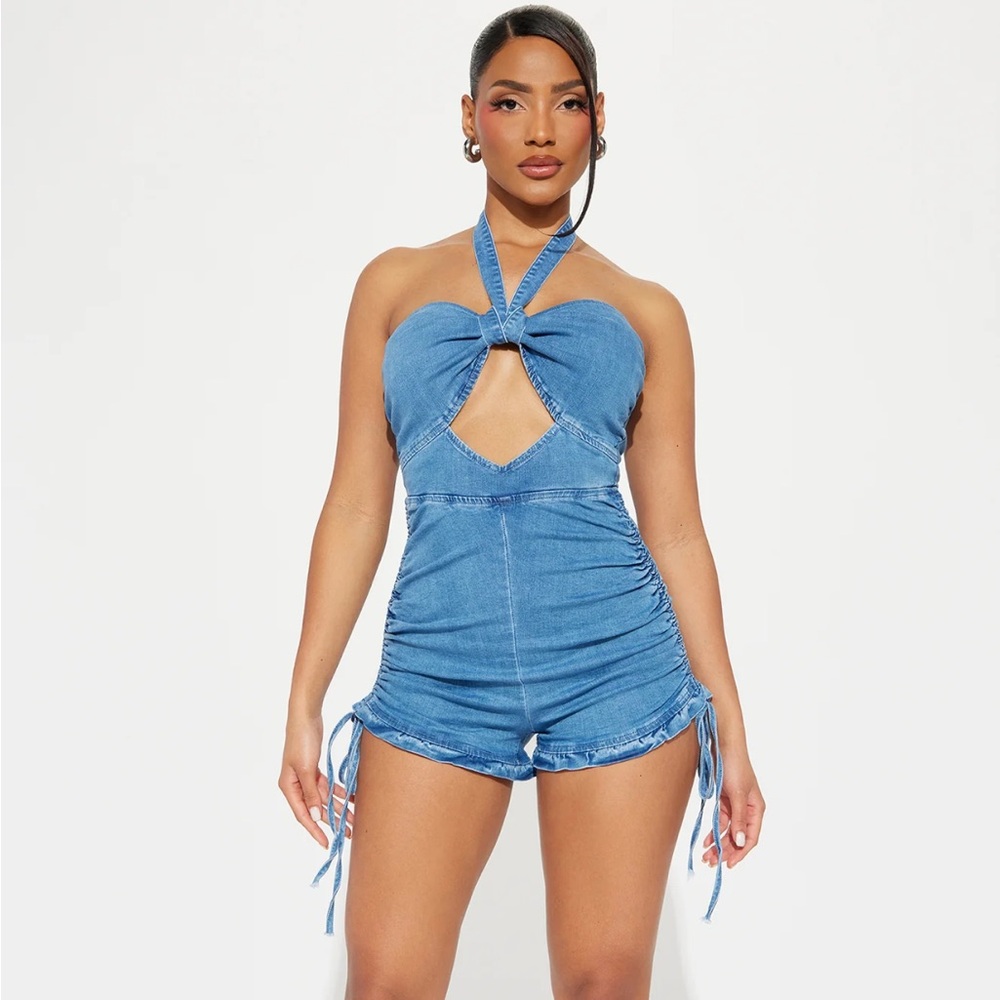 Denim Romper